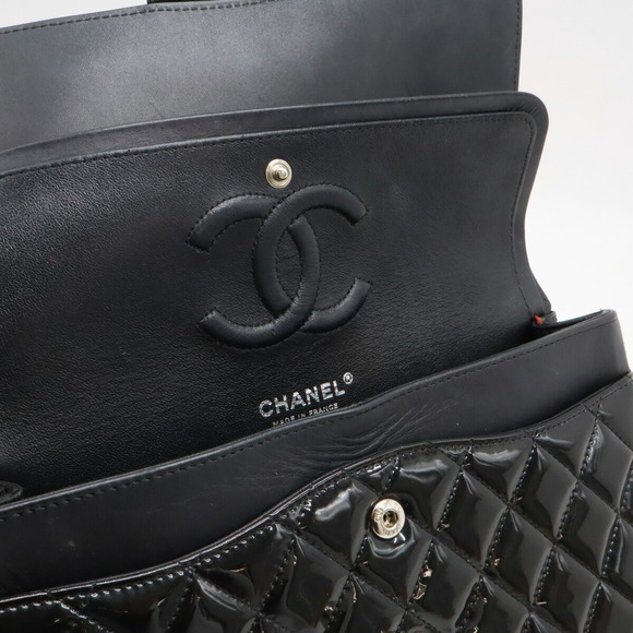 Chanel Chanel Patent Leather Matelasse Shoulder Bag Leather Crossbody Bag 1A1234 - Picture 8 of 9